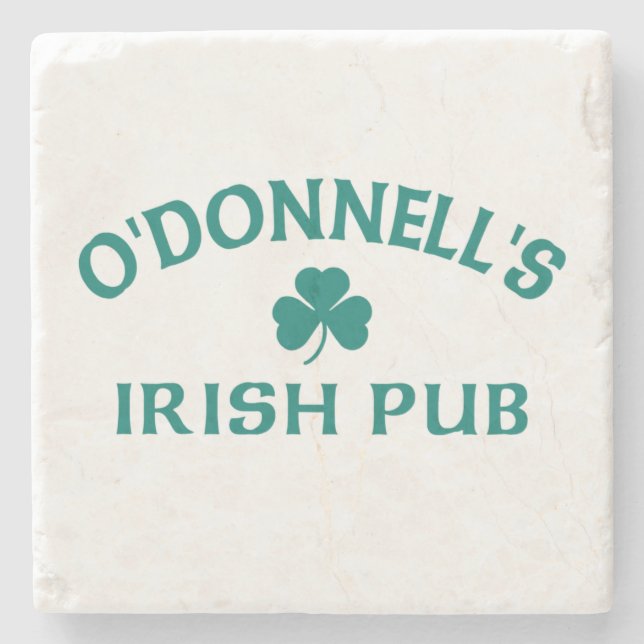 Posavasos De Piedra Pub Irlandés de O'Donnell (Anverso)