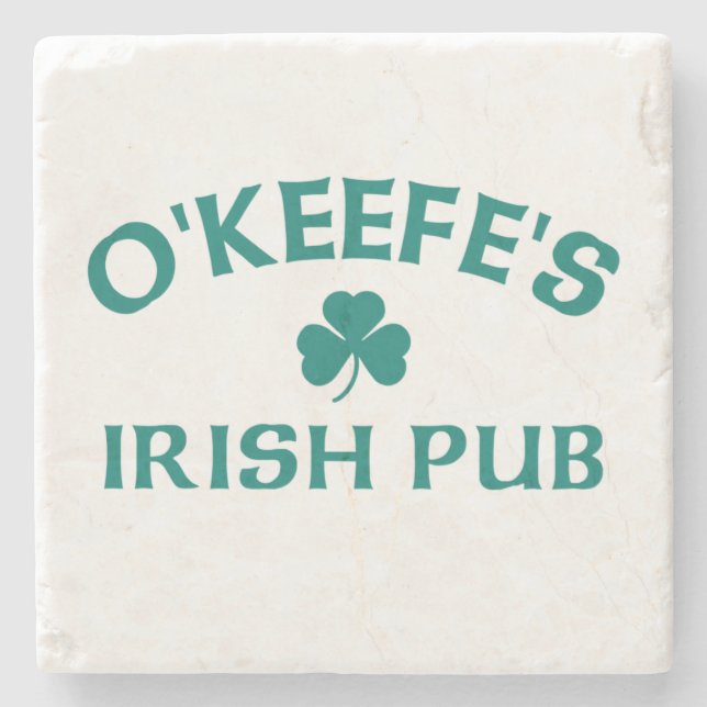 Posavasos De Piedra Pub Irlandés de O'Keefe  (Anverso)