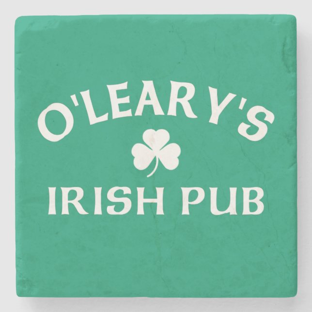Posavasos De Piedra Pub Irlandés de O'Leary (Anverso)