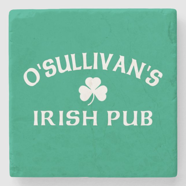 Posavasos De Piedra Pub Irlandés de O'Sullivan (Anverso)