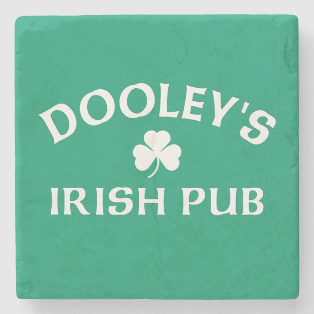 Posavasos De Piedra Pub Irlandés Dooley's (Anverso)