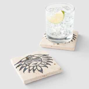 Posavasos De Piedra Pueblo Sun nativo americano