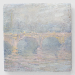 Posavasos De Piedra Puente de Claude Monet el   Waterloo, Londres, en