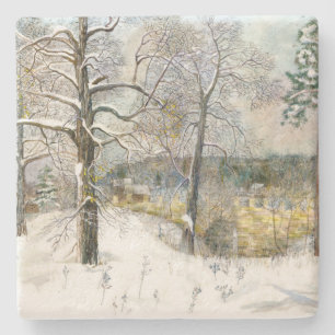 Posavasos De Piedra puente de invierno