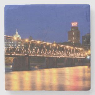 Posavasos De Piedra Puente de la calle Walnut Estatal de Pennsylvania