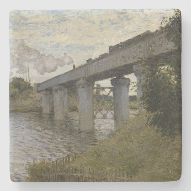 Posavasos De Piedra Puente ferroviario de Argenteuil (ferrocarril) (po (Anverso)