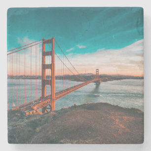 Posavasos De Piedra Puente Golden Gate