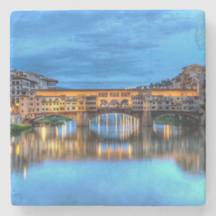 Posavasos De Piedra Puente Ponte vecchio en Florencia, Italia