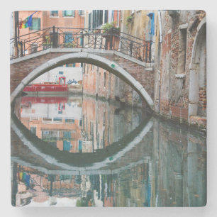 Posavasos De Piedra Puente sobre el Canal de Venecia