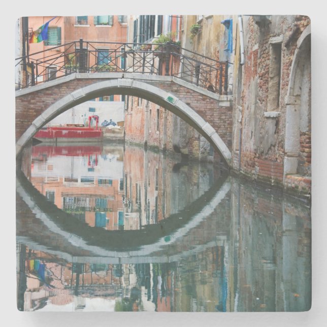 Posavasos De Piedra Puente sobre el Canal de Venecia (Anverso)