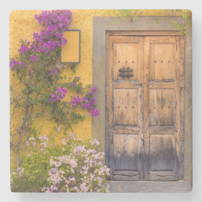 Posavasos De Piedra Puerta de madera (Anverso)