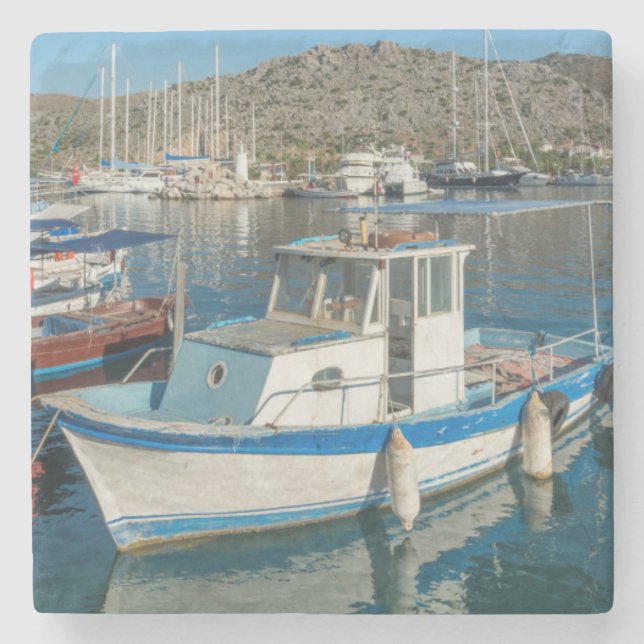Posavasos De Piedra Puerto de Bozburun cerca de Marmaris, Turquía (Anverso)
