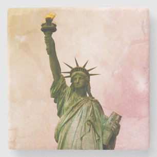 Posavasos De Piedra Puerto de Nueva York Bienvenidos a NYC - Lady Libe