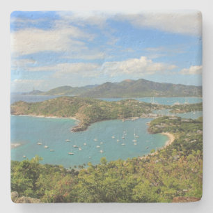 Posavasos De Piedra Puerto inglés en la montaña rusa de Antigua Barbud