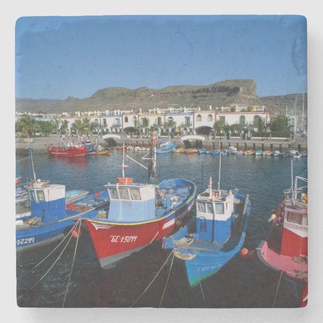Posavasos De Piedra Puerto Pesquero, Puerto de Mogán, Gran Canaria (Anverso)