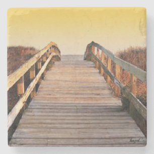 Posavasos De Piedra Puesta del sol Kiawah Island, Carolina del Sur