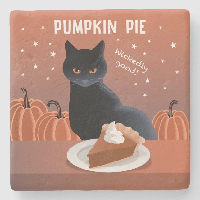 Posavasos De Piedra Pumpkin Pie (Anverso)