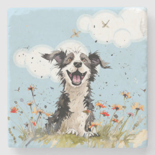 Posavasos De Piedra Pupup feliz