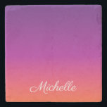 Posavasos De Piedra Púrpura, rosa y gradiente naranja<br><div class="desc">Púrpura,  rosa y gradiente naranja</div>