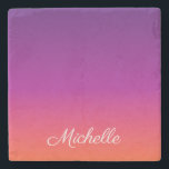 Posavasos De Piedra Púrpura, rosa y gradiente naranja<br><div class="desc">Púrpura,  rosa y gradiente naranja</div>