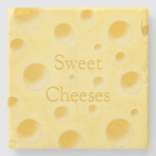 Posavasos De Piedra "Queso dulce" en Personalizable Queso caprichoso