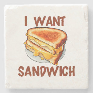 Posavasos De Piedra Quiero Sandwich