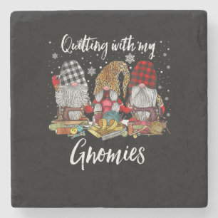 Posavasos De Piedra Quillar con mis Navidades gnomos hace vacaciones