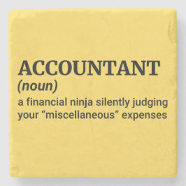 Posavasos De Piedra Quirky Finance Gift