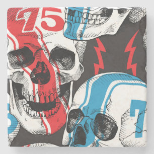 Posavasos De Piedra Racer Skull: Rebelión sin foco.