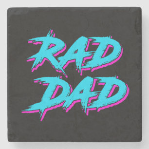 Posavasos De Piedra Rad Dad Retro 80