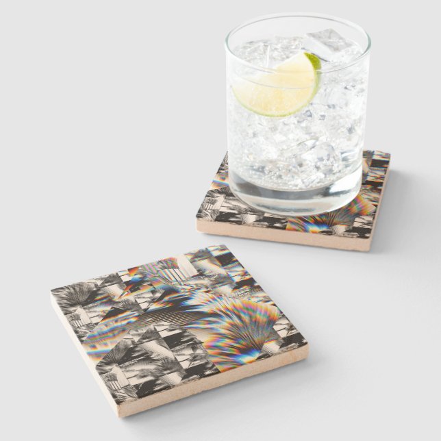 Posavasos De Piedra Rainbow Assault  Stone Coaster (Lateral)