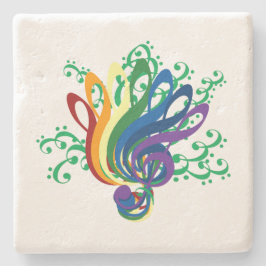 Posavasos De Piedra Ramo del Clef de la música