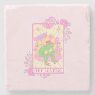 Posavasos De Piedra Rana Cute Pareja - Los amantes