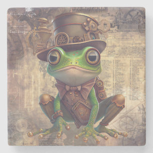 Posavasos De Piedra Rana Steampunk