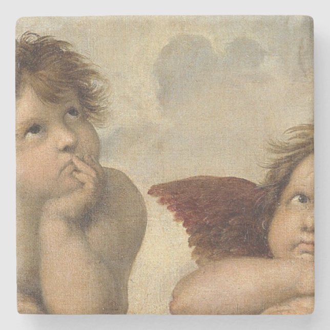 Posavasos De Piedra Raphael Cherubs Angels (Anverso)
