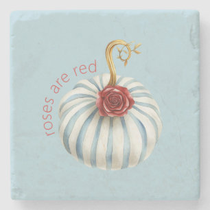 Posavasos De Piedra Rayas Blancas Azules Doradas Rosa Roja Calabaza