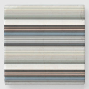 Posavasos De Piedra Rayas blancas grises gruesas