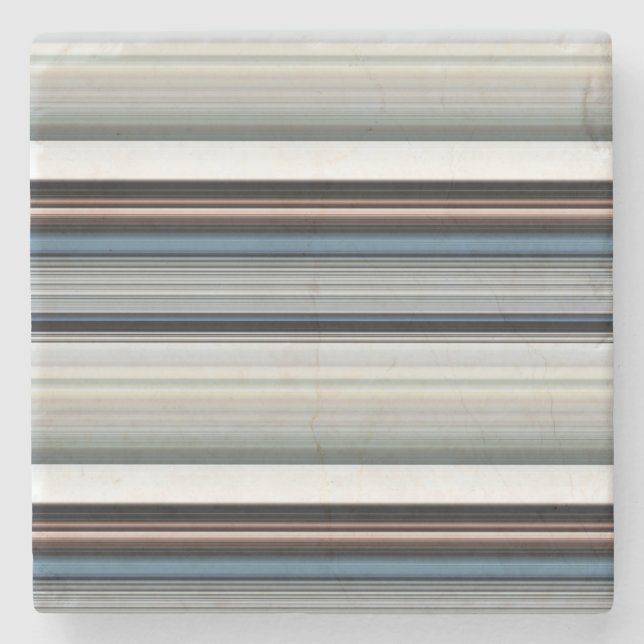 Posavasos De Piedra Rayas blancas grises lindas (Anverso)