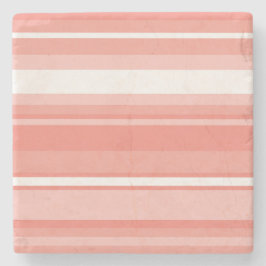 Posavasos De Piedra Rayas corales