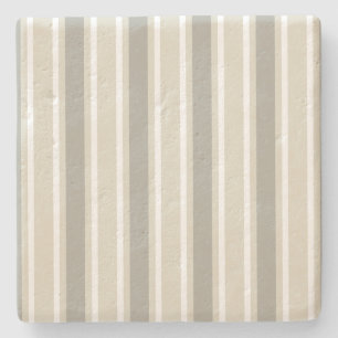 Posavasos De Piedra Rayas de caramelo beige