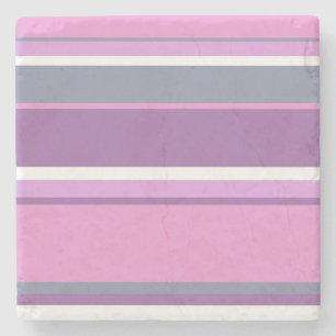Posavasos De Piedra Rayas de lilac