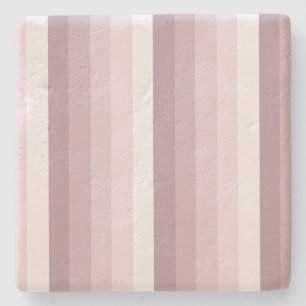 Posavasos De Piedra rayas de sombra de cuarzo Rosa