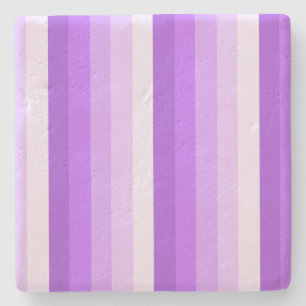 Posavasos De Piedra Rayas de sombra púrpura