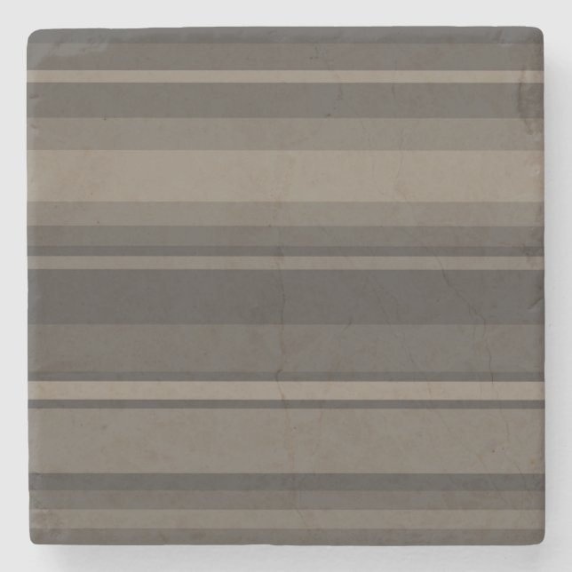 Posavasos De Piedra Rayas de taupe (Anverso)