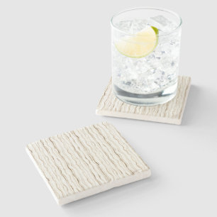 Posavasos De Piedra Rayas Marrones Crema