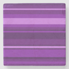 Posavasos De Piedra Rayas púrpuras
