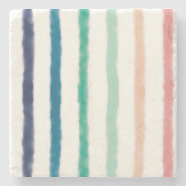 Posavasos De Piedra Rayas Seabreeze (Anverso)