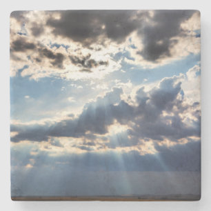 Posavasos De Piedra Rayos de sol desde arriba