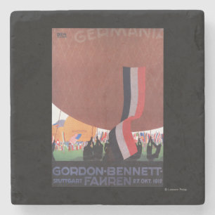 Posavasos De Piedra Raza del globo de aire caliente de Gordon Bennett