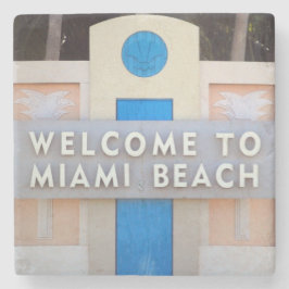 Posavasos De Piedra Recepción a la muestra de Miami Beach
